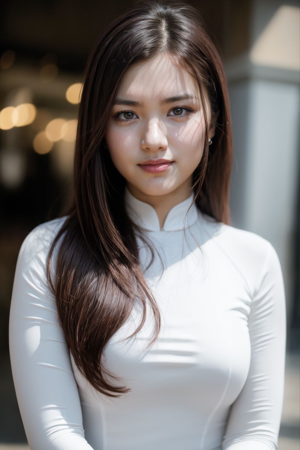 1girl,  aodai ,  skinny on Tensor.Art