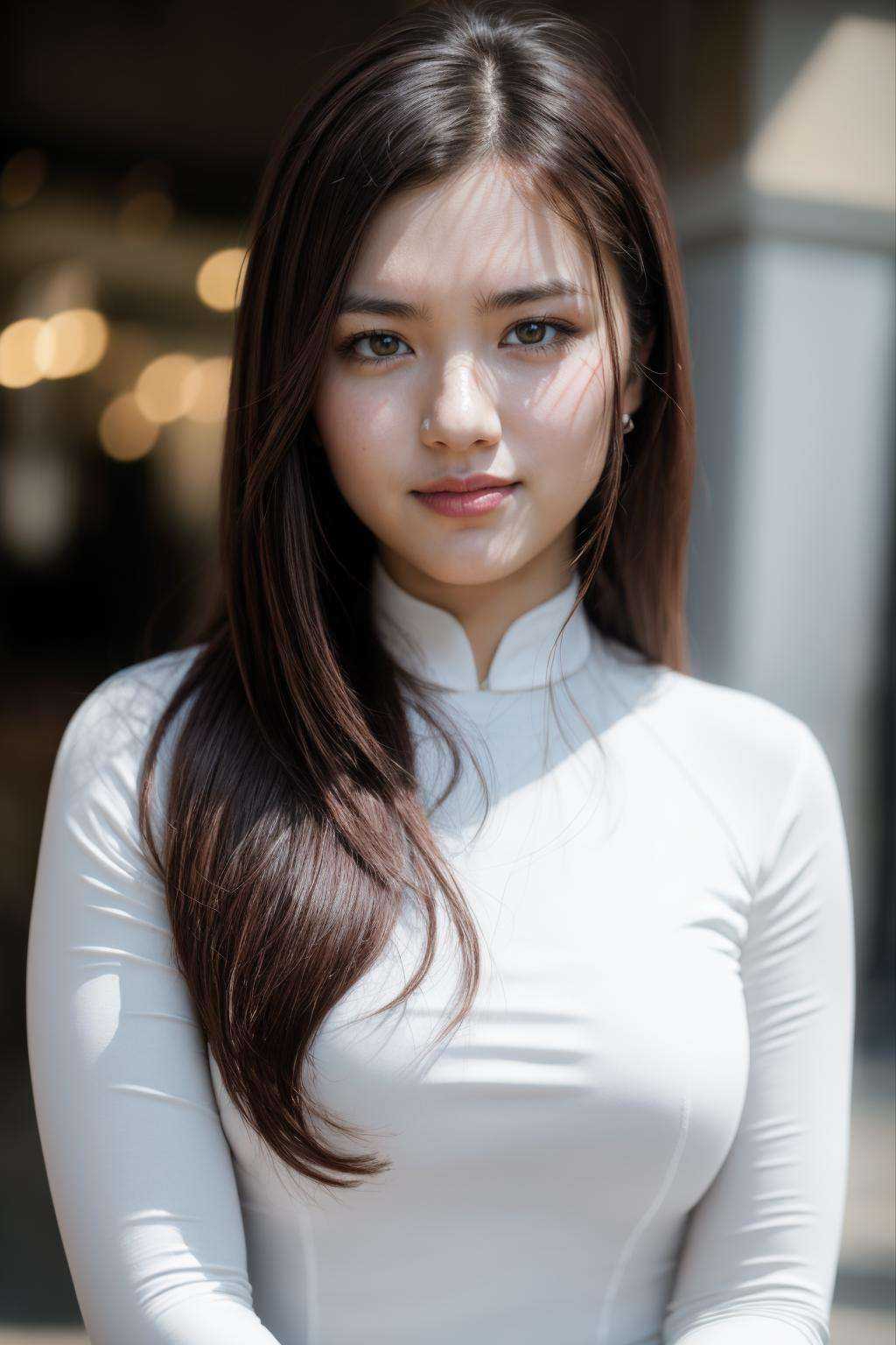 1girl,  aodai ,  skinny on Tensor.Art