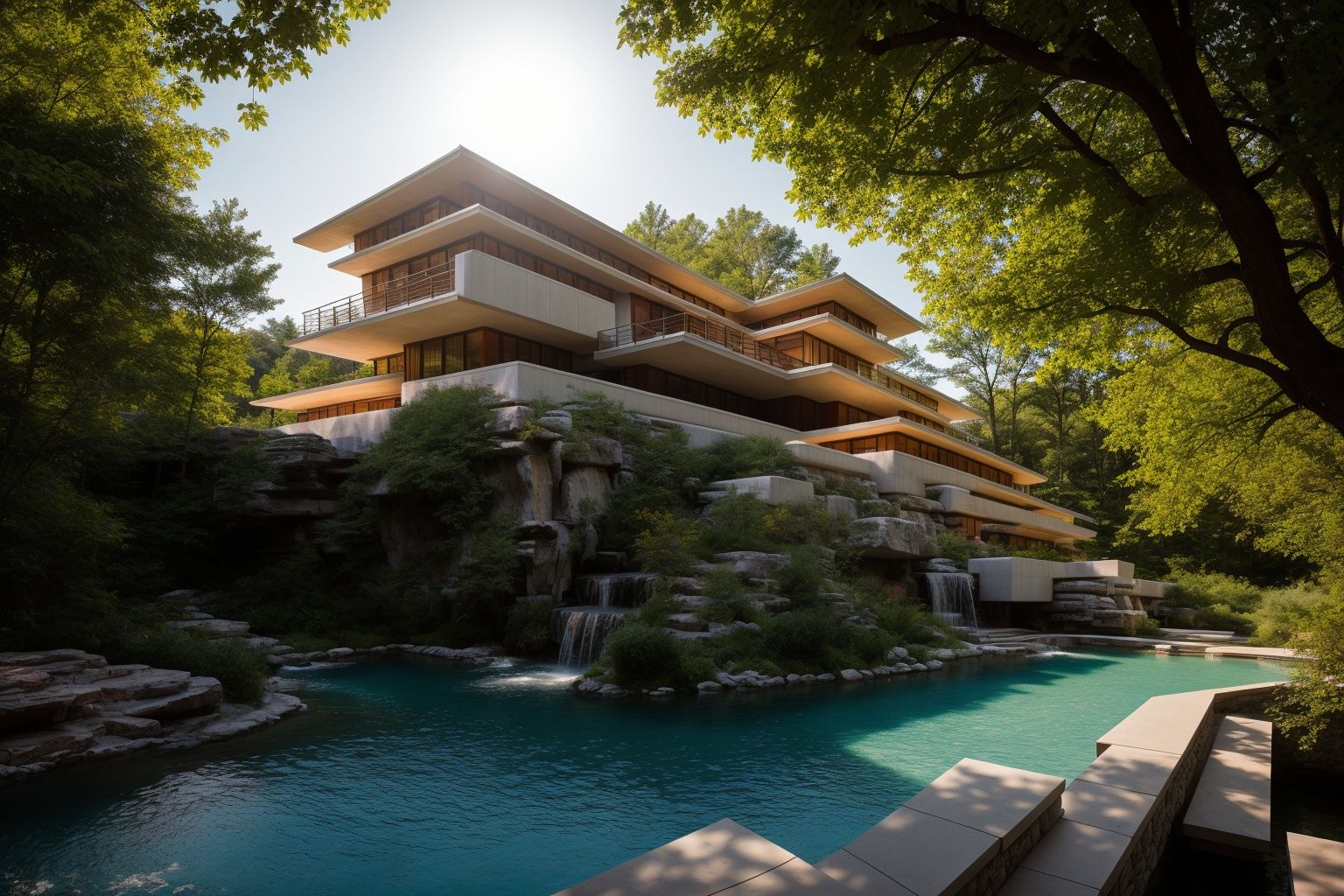 A photography showcase of Fallingwater,  the iconic architecture by Frank Lloyd Wright located in Mill Run,  Pennsylvania....