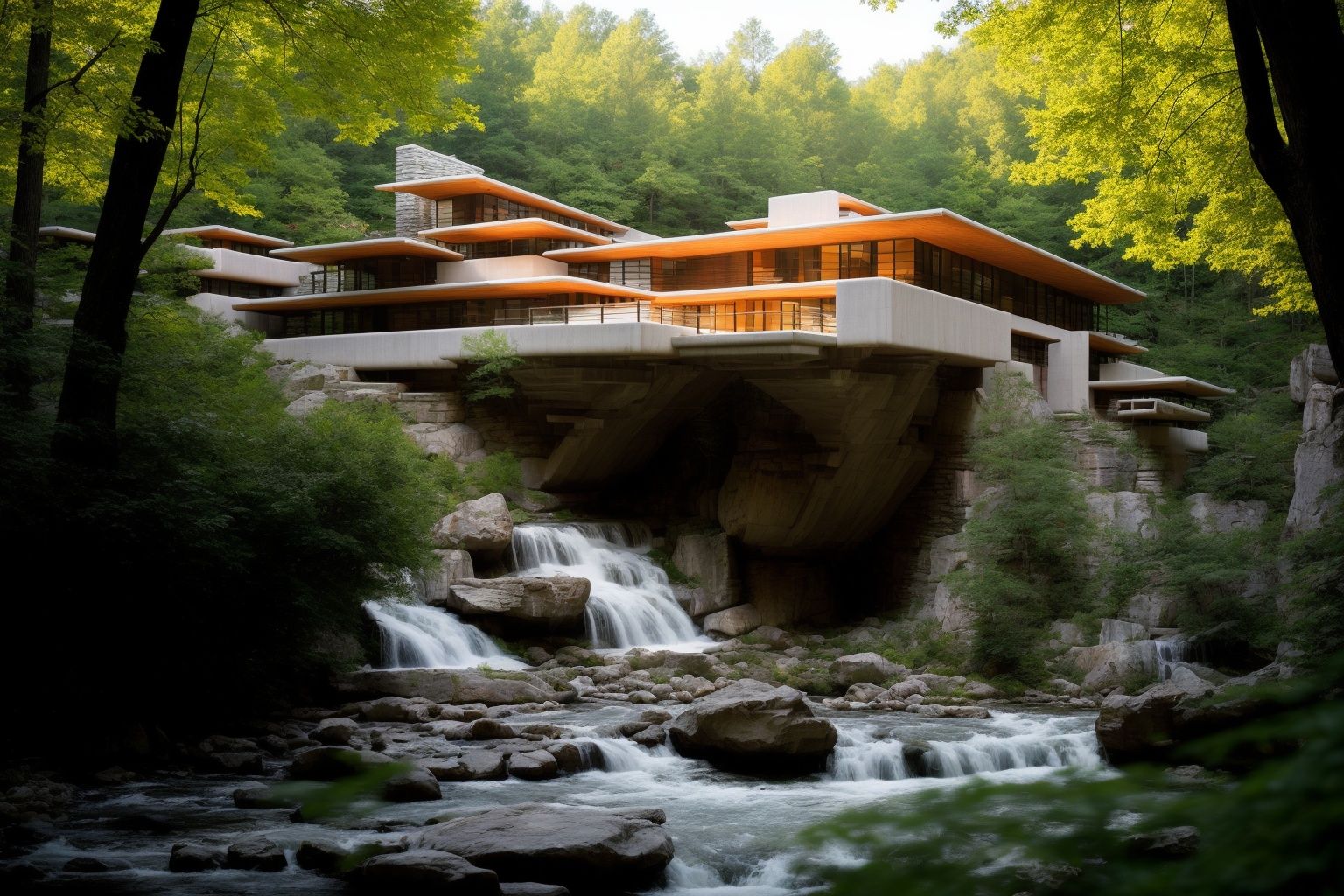 A photography showcase of Fallingwater,  the iconic architecture by Frank Lloyd Wright located in Mill Run,  Pennsylvania....