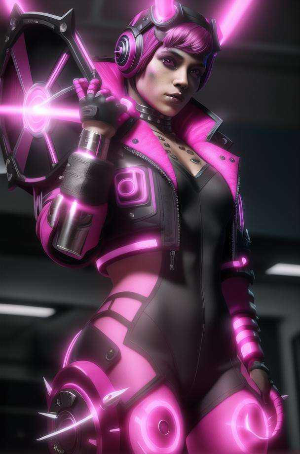 cyber punked wattson,  1girl,  solo on Tensor.Art