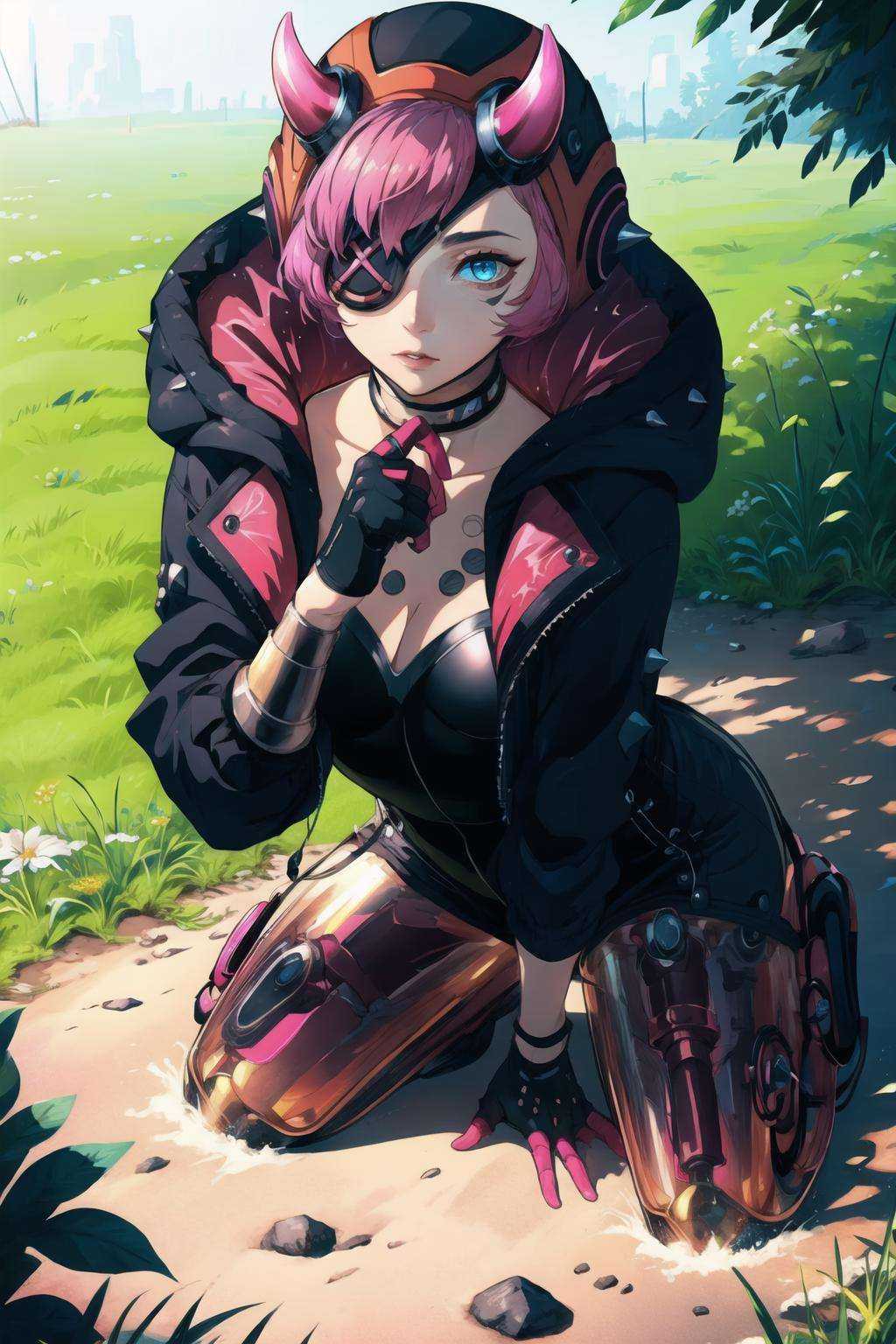 cyber punked wattson,  1girl,  solo on Tensor.Art