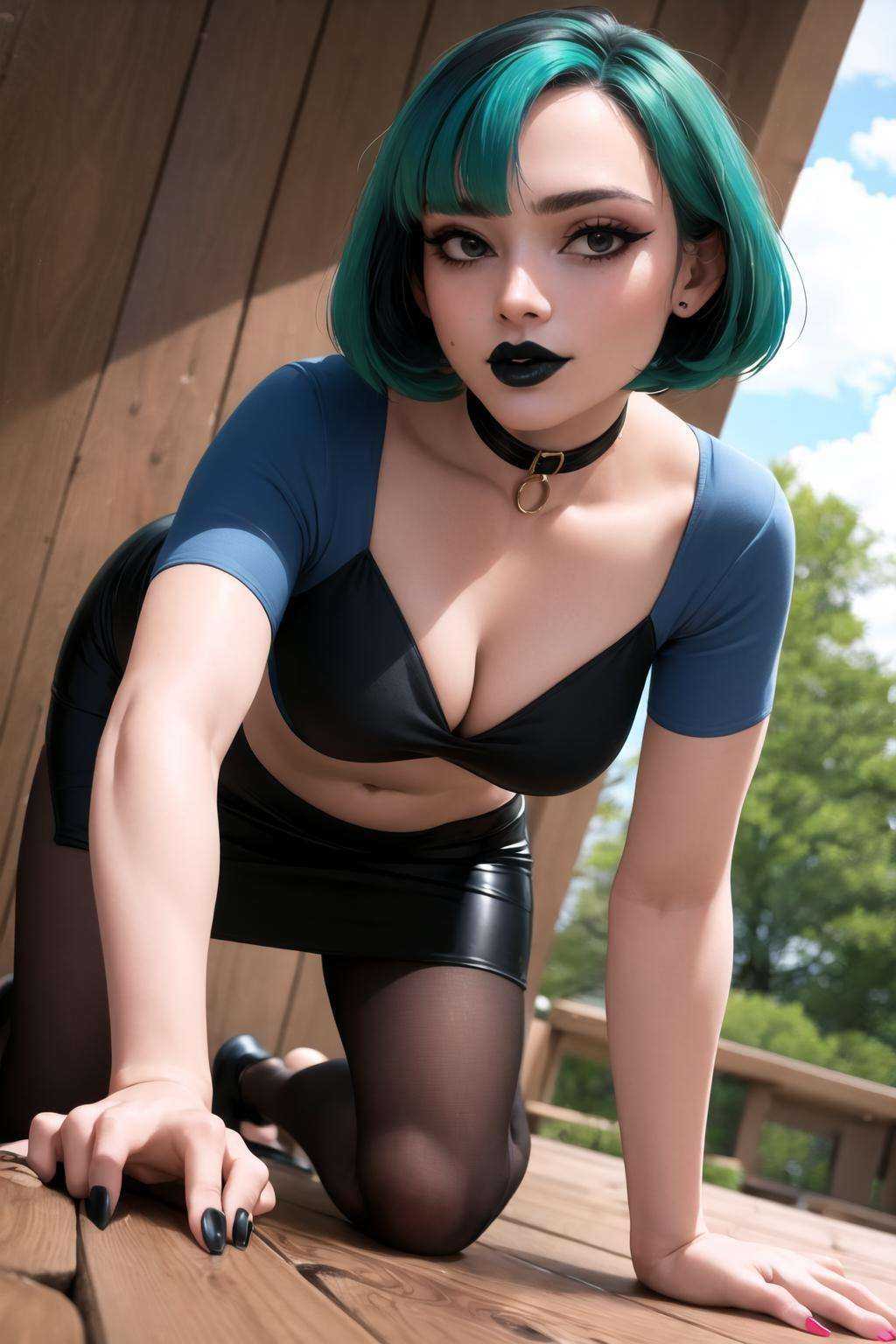 gwen (total drama),  1girl,  pantyhose on Tensor.Art