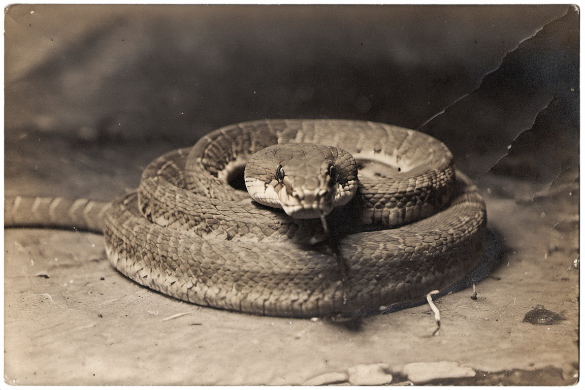 a cute snake eating its tail on Tensor.Art