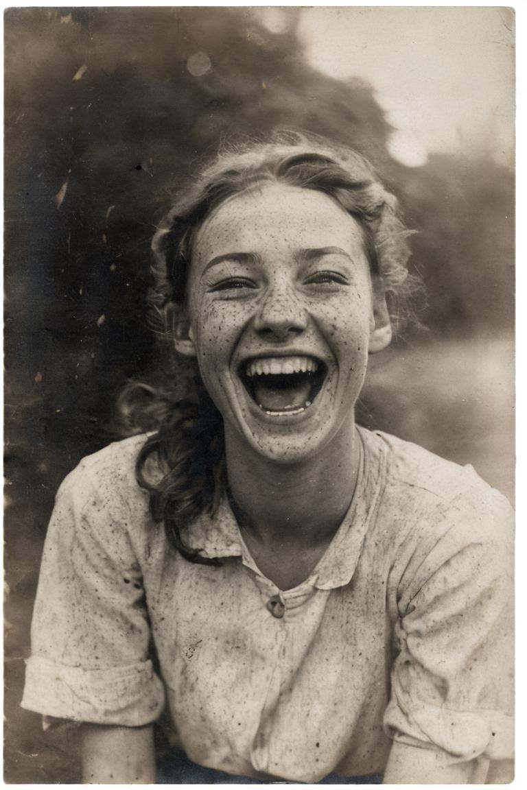 photograph of a pretty young woman with ,  laughing on Tensor.Art
