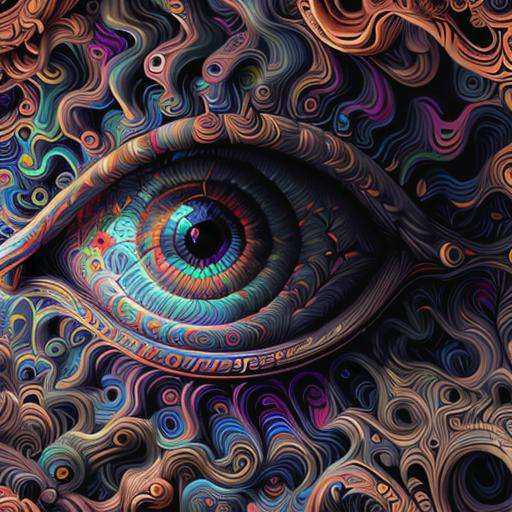 psychedelic,  eye,  illustration on Tensor.Art
