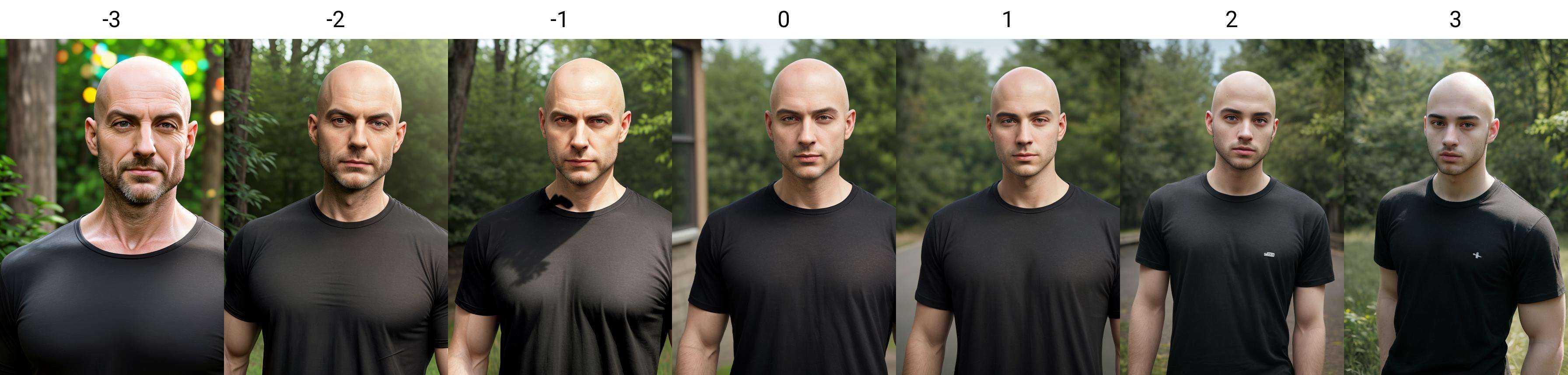 realistic photo of a man,  bald,  upper body on Tensor.Art