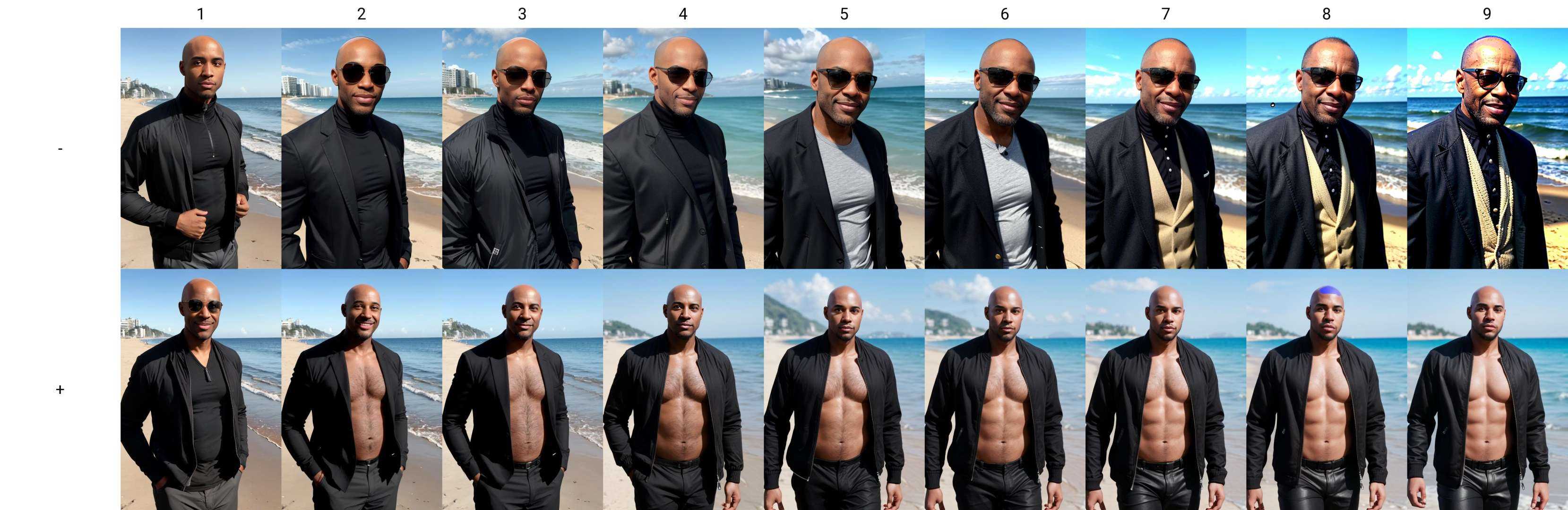 photo of a black man,  bald,  sunny day on Tensor.Art