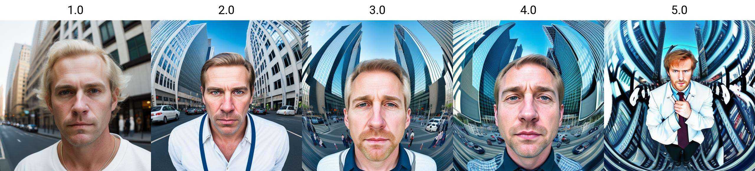 portrait of a white man in street on Tensor.Art