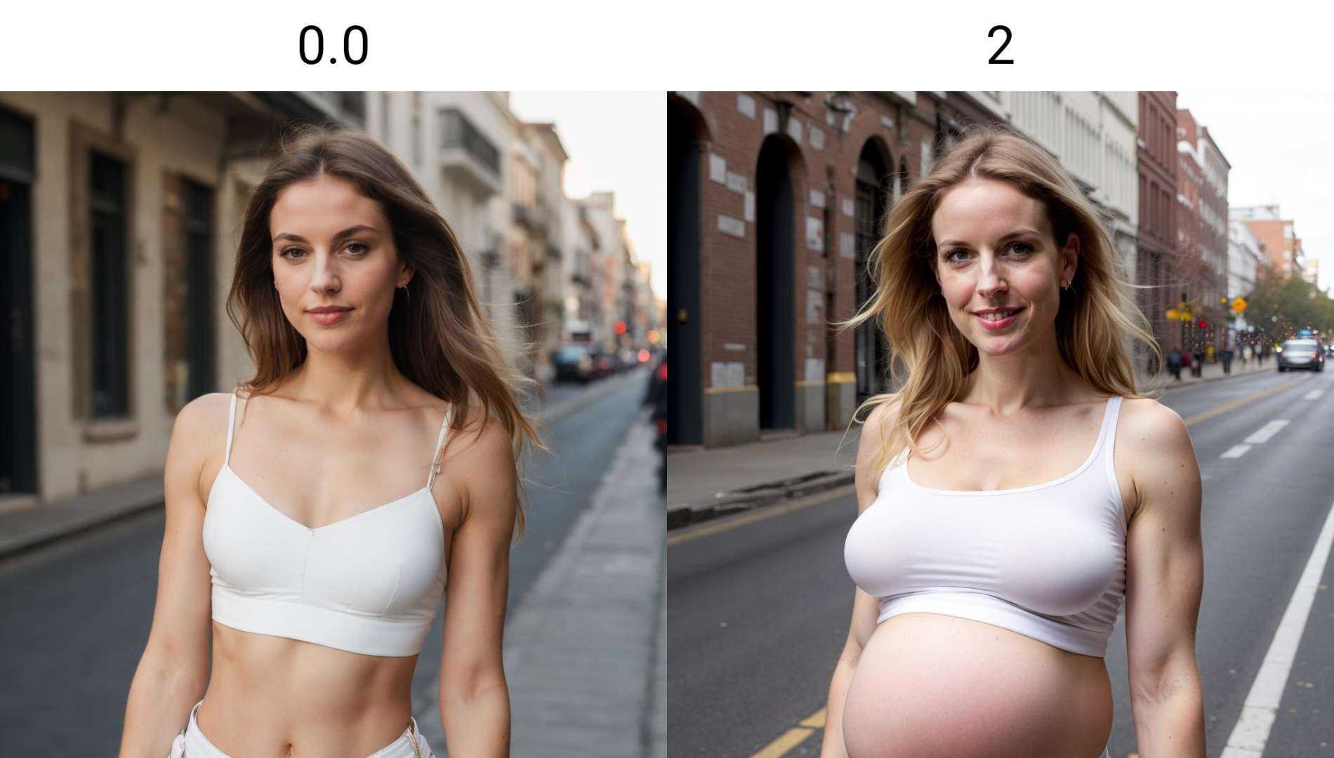 upper body,  a white woman,  midriff on Tensor.Art