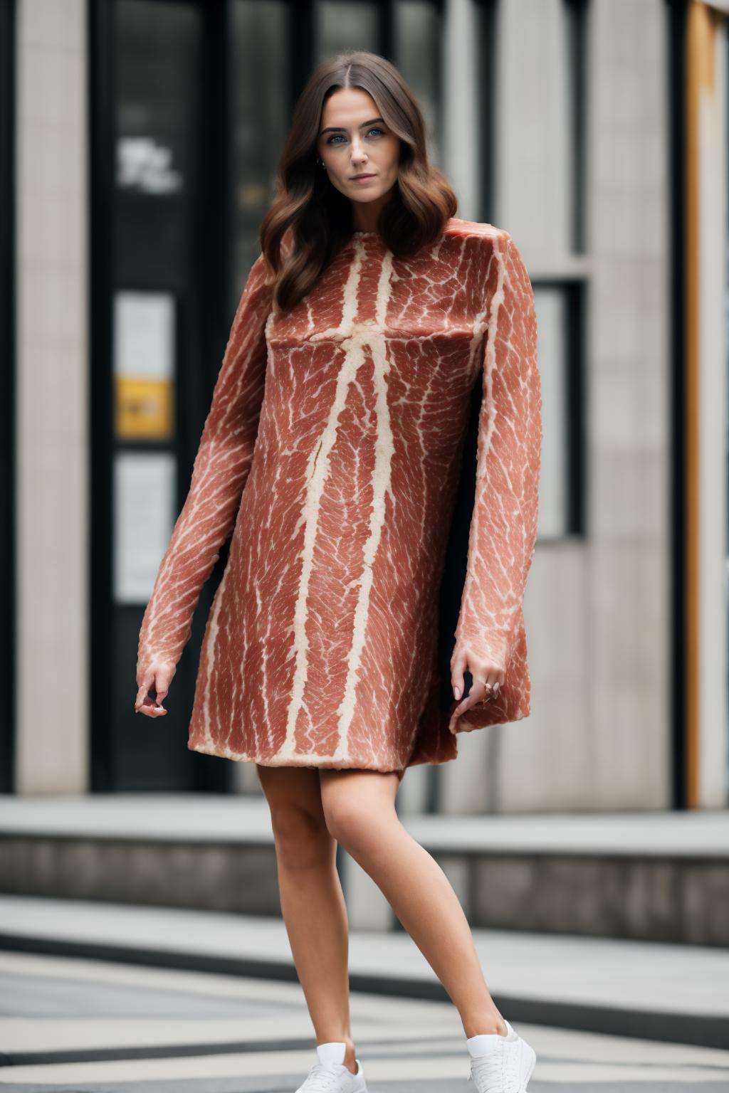 b33f coat,  a beautiful girl,  blue eyes on Tensor.Art
