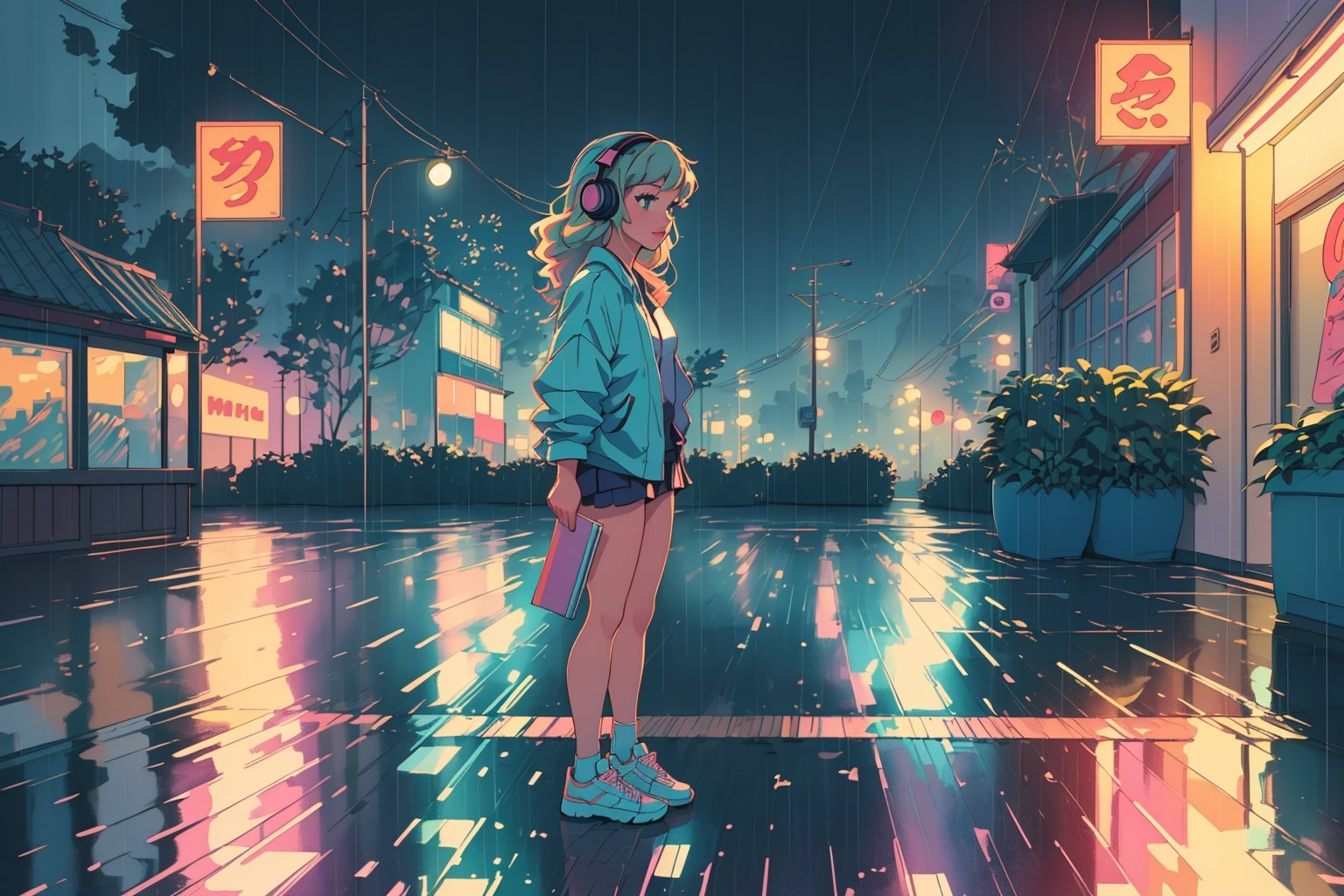 ultra-detailed,  lofi style,  girl on Tensor.Art