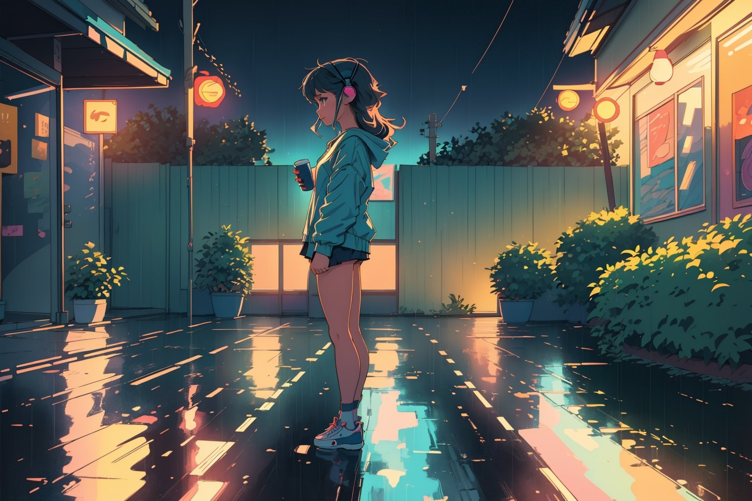 ultra-detailed,  lofi style,  girl on Tensor.Art