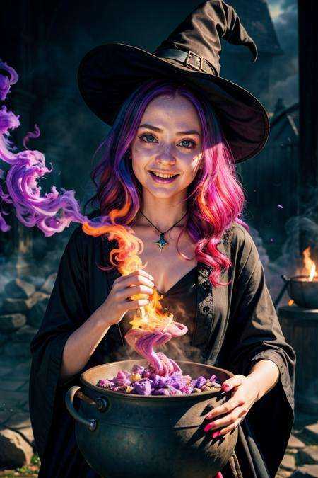 photo RAW,  (witch,  CAULDRON on Tensor.Art