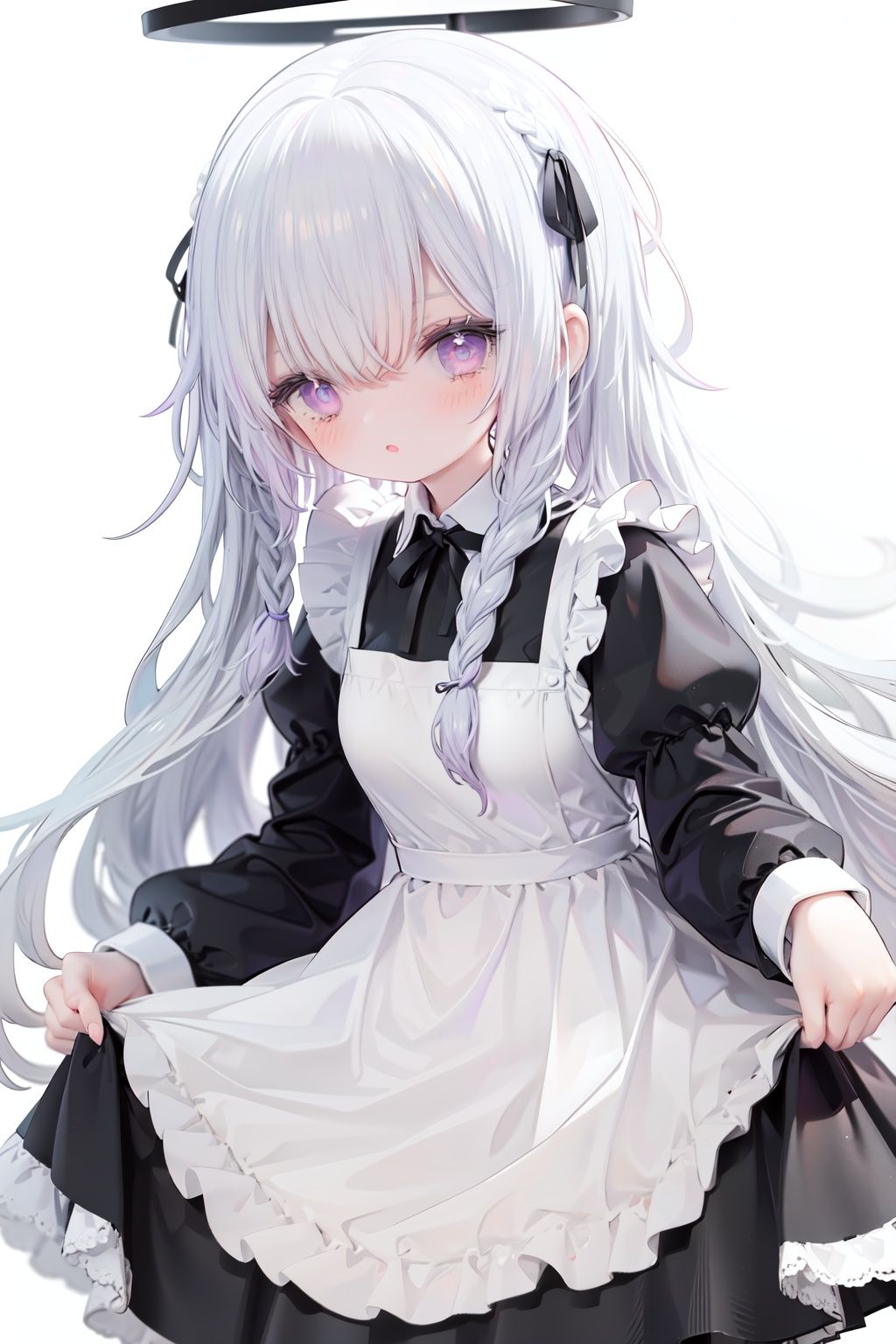 1girl,  solo,  apron on Tensor.Art