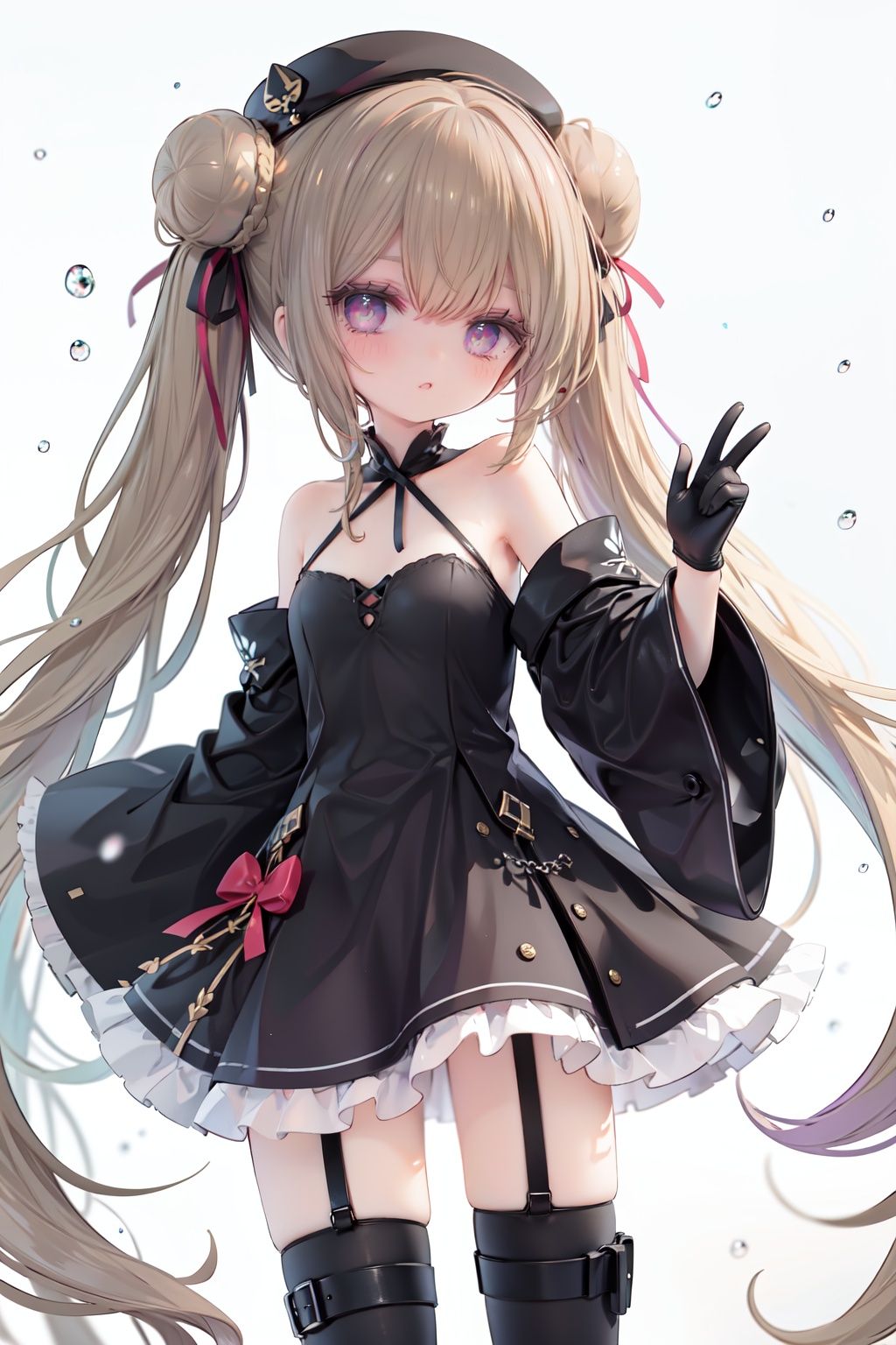 1girl,  dress,  double bun on Tensor.Art