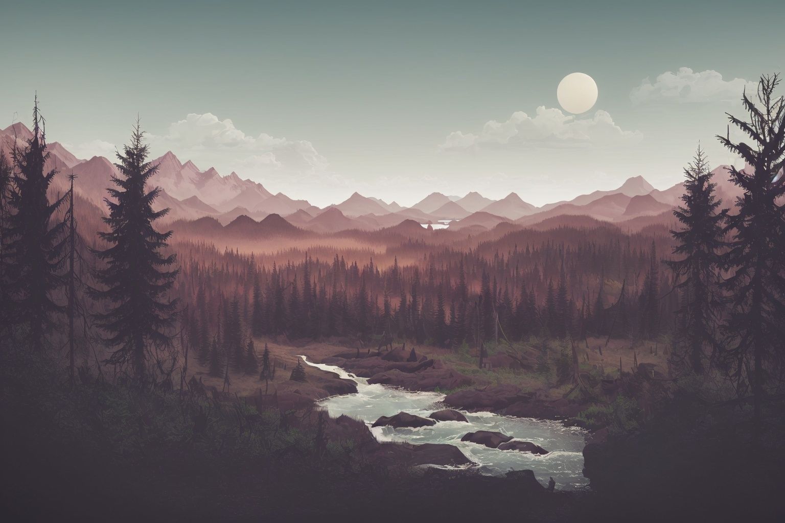 xyzabcwalls,  sun,  mountain on Tensor.Art