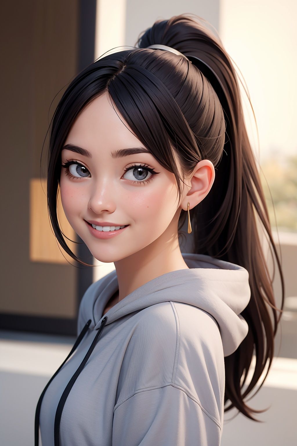 woman,  age 20 years old,  ponytail on Tensor.Art