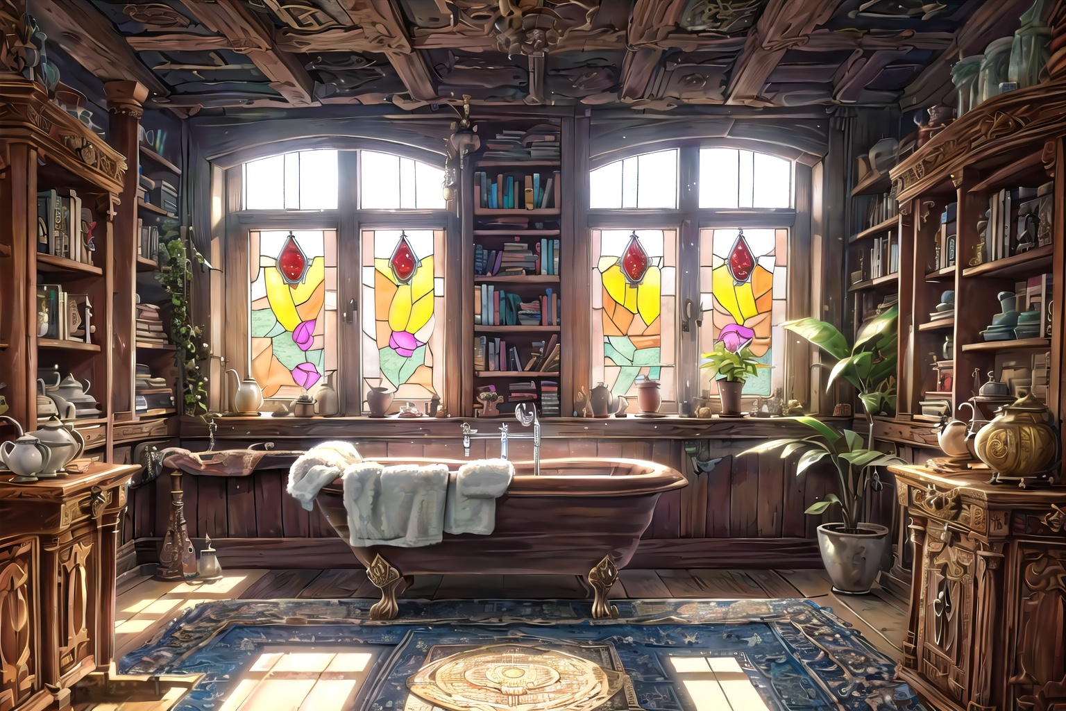 a fantasy setting,  indoors,  space art on Tensor.Art