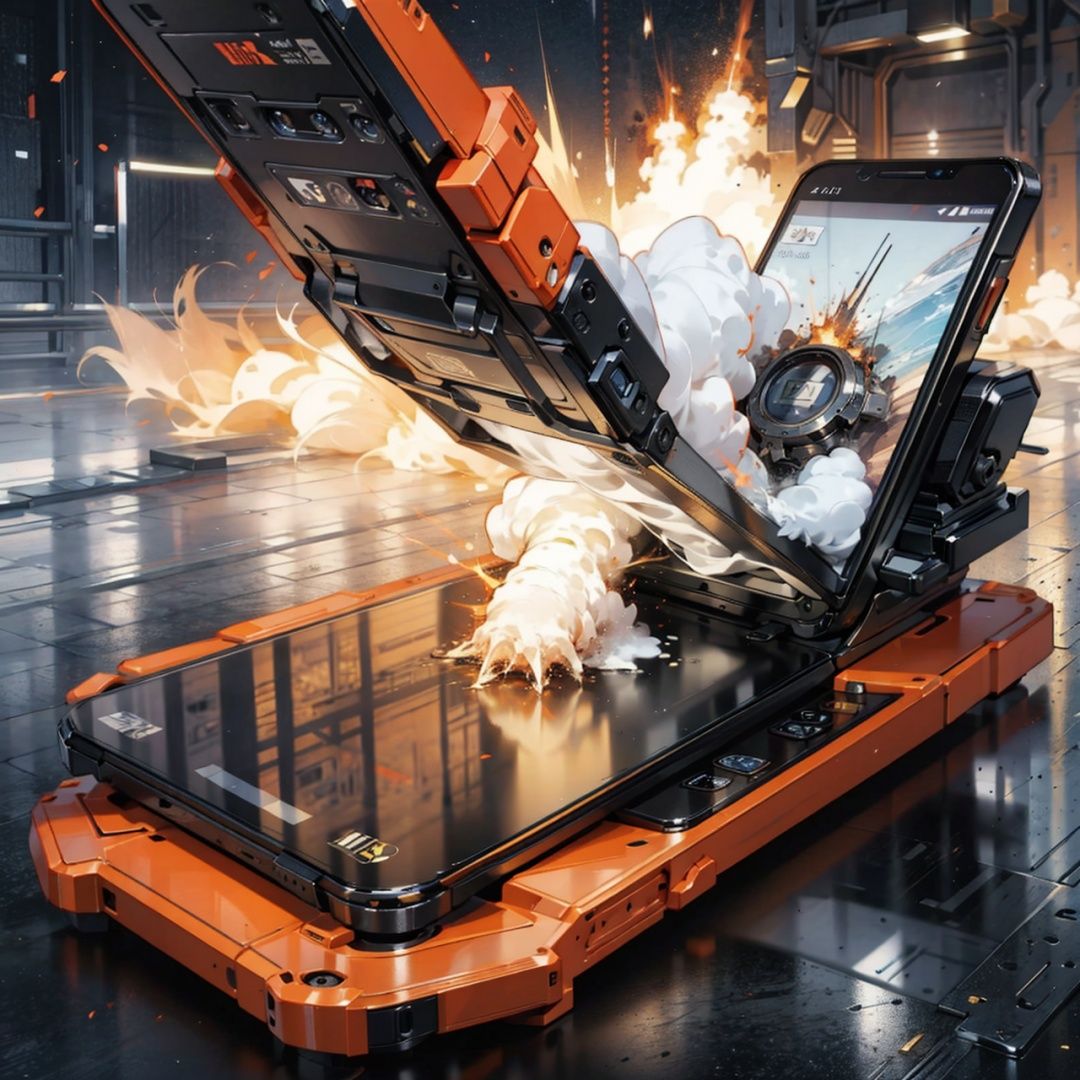 Mobile phone, Product explosion diagram,machinery