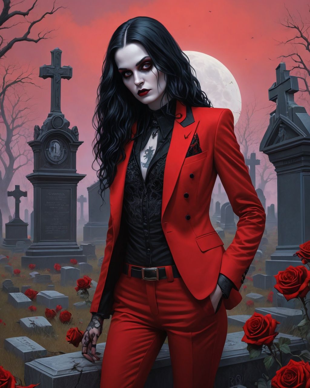 of comic breathtaking graveyard,  detailed,  realistic on Tensor.Art