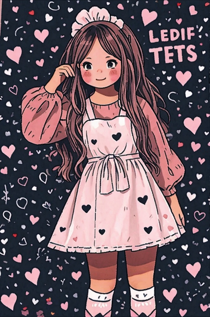 1girl,  apron,  bow on Tensor.Art