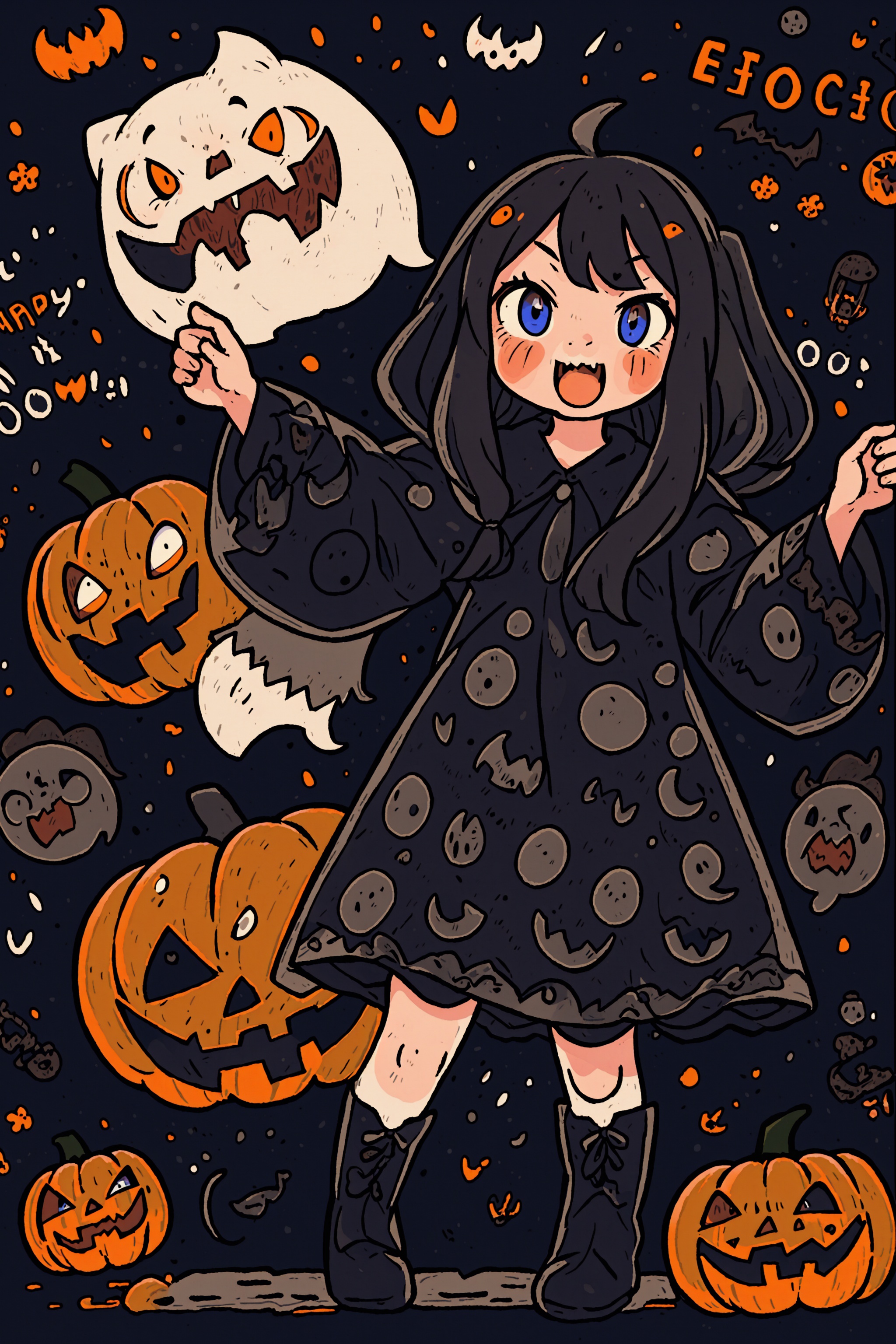 anime illustration,  best shadows,  halloween on Tensor.Art