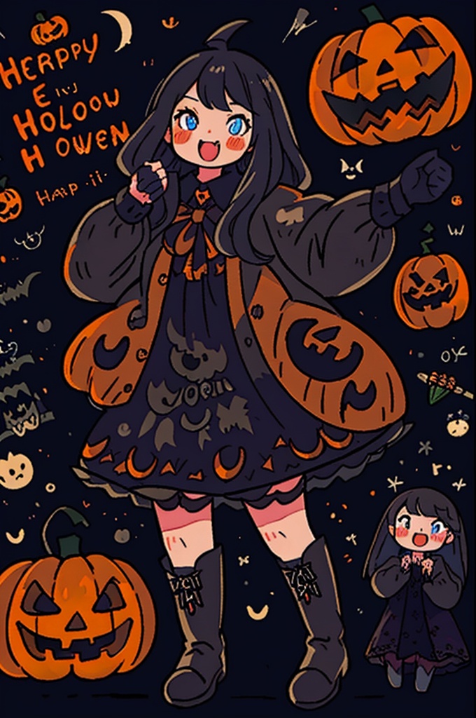 anime illustration,  best shadows,  halloween on Tensor.Art