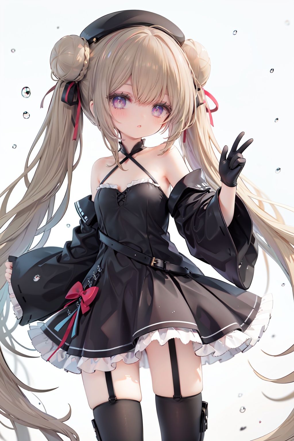 1girl,  dress,  double bun on Tensor.Art