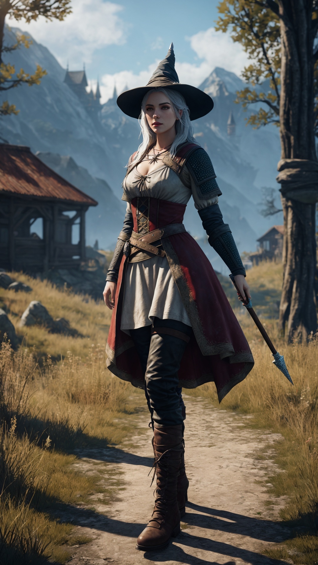 ****_female,  Witcher queen,  outdoor on Tensor.Art