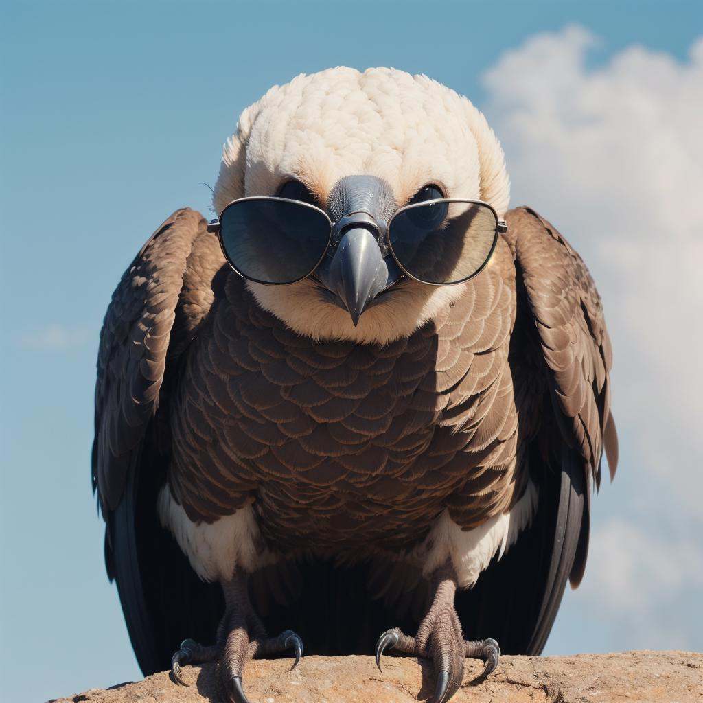vulture wearing sunglasses on Tensor.Art