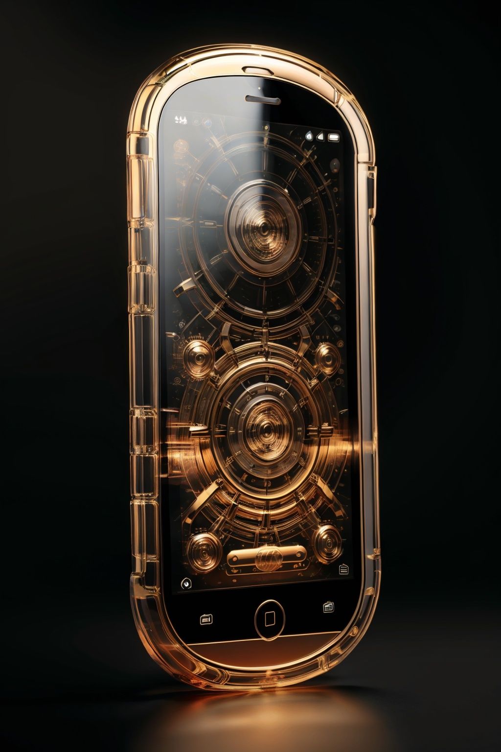 mobile phone,no humans, black background, magic circle