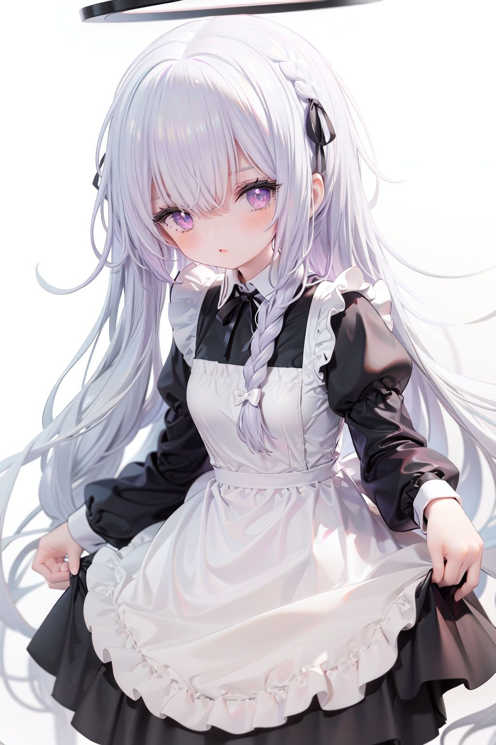 1girl,  solo,  apron on Tensor.Art