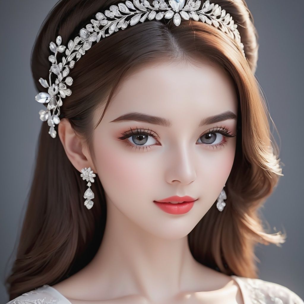 Perfect facial features, exquisite face