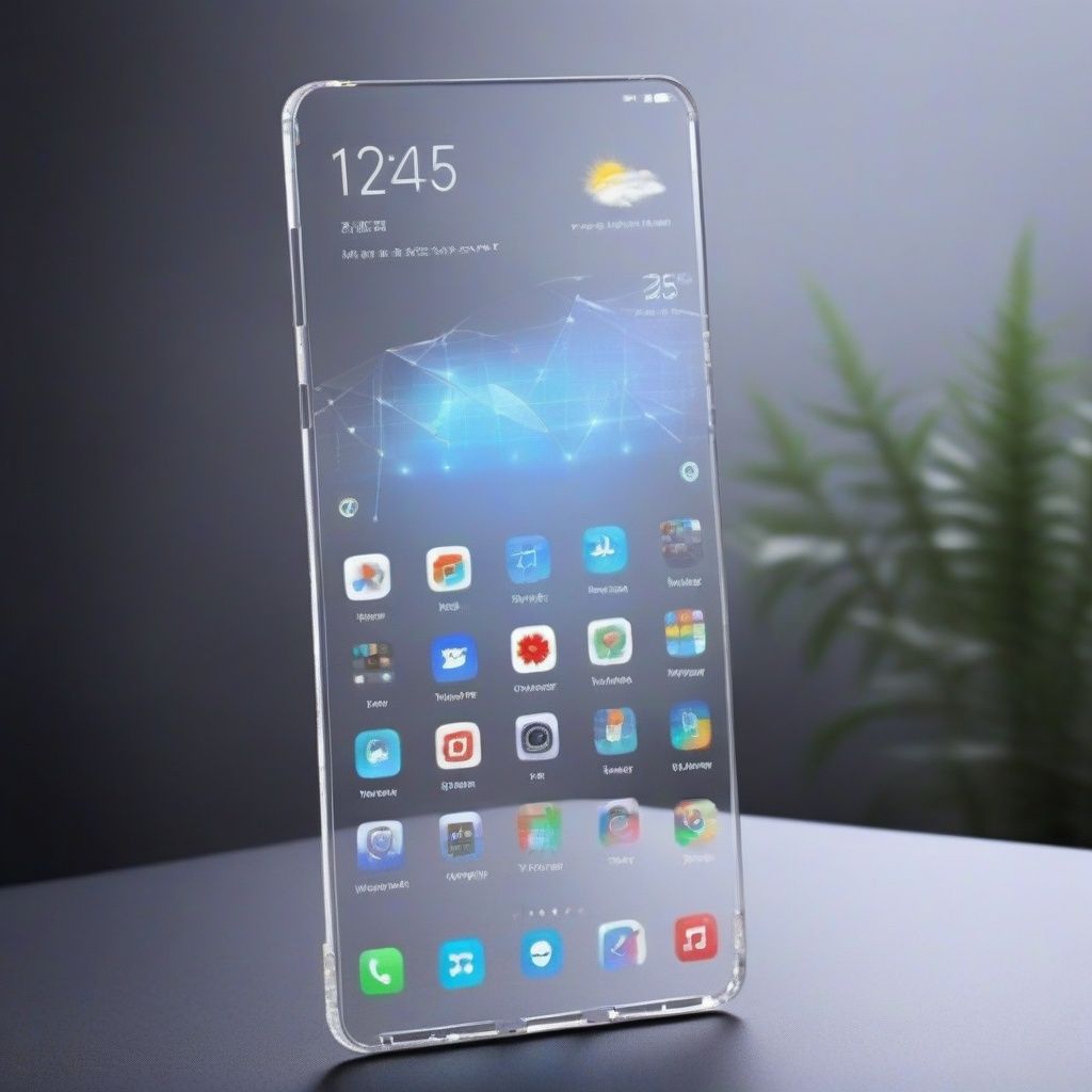 <lora:mobile-000016:0.7>,Transparent smartphones uspended in the air,no humans,The background is great wall,