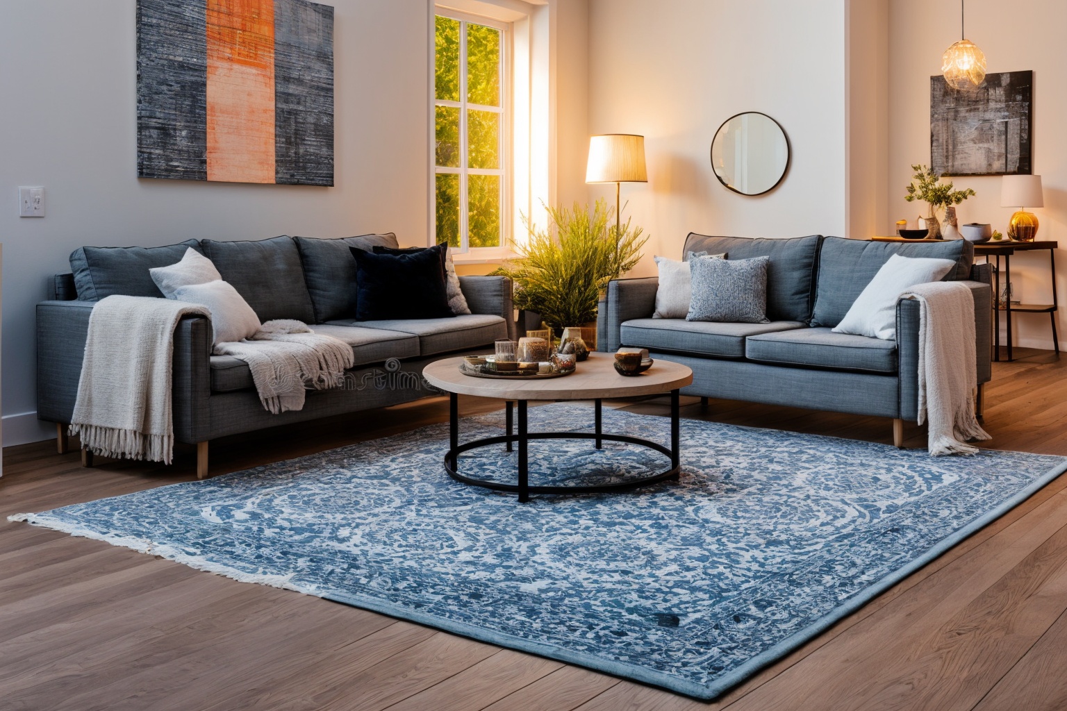 garden,  Delve into the world of digital illustration,  crafting a patio setting with a couch on Tensor.Art