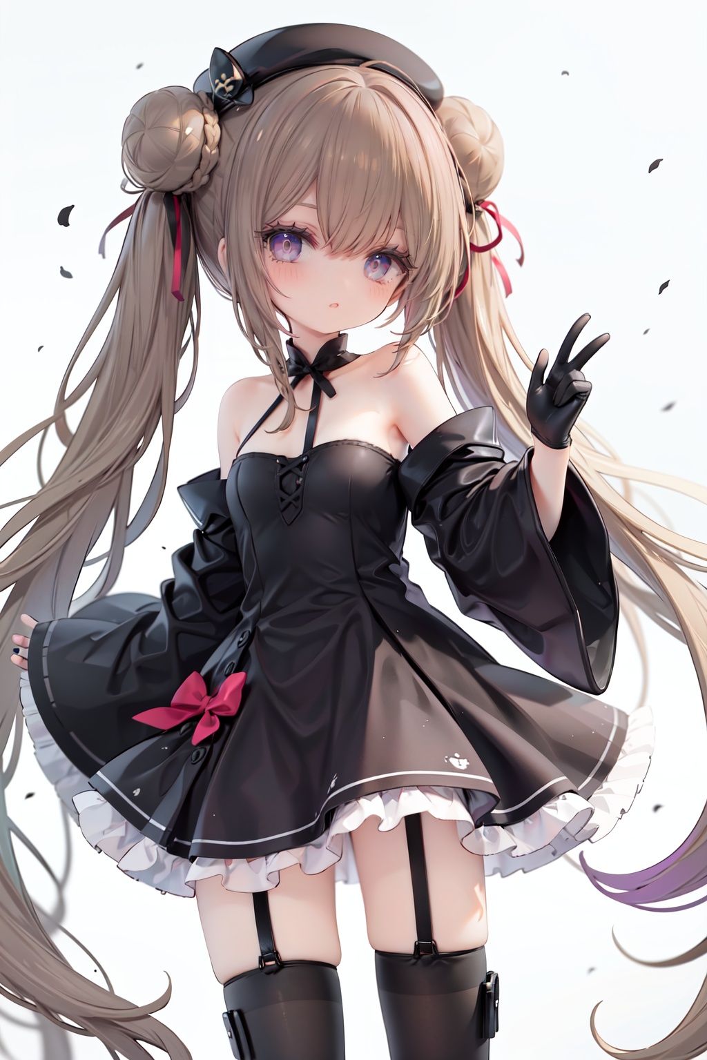 1girl,  dress,  double bun on Tensor.Art