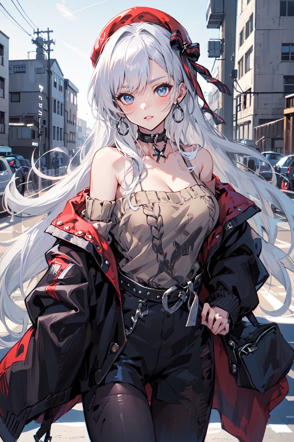(masterpiece:1.2), best quality,PIXIV, cool girl,belfast \(azur lane\), cowboy shot, <lora:cool girl_20230913102000:0.7:1,1,1,1,1,1,1,1,1,1,1,1,1,1,1,0,0> <lora:BelfastPockyV2[belfastpk]:0.8:CHARACTER>