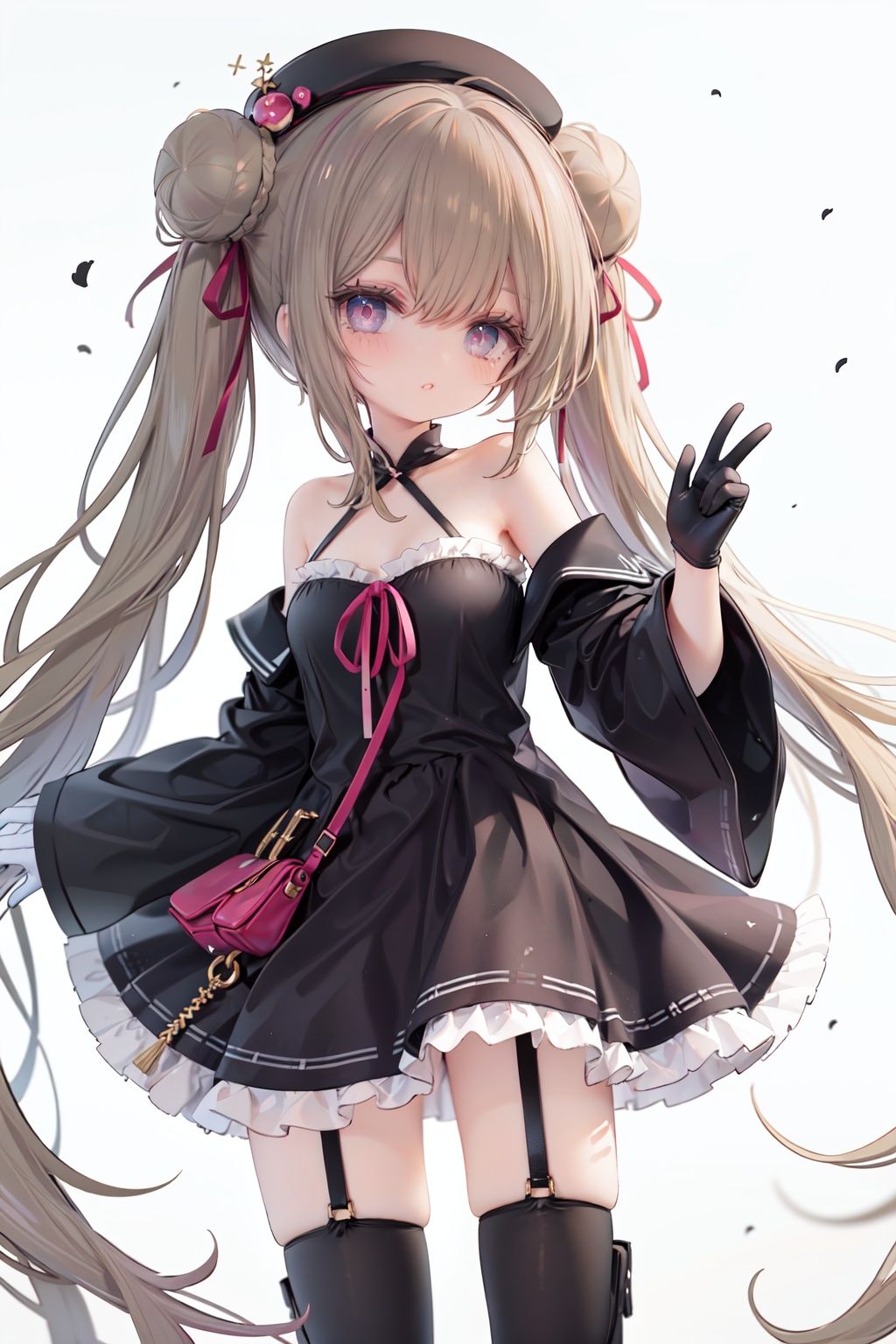 1girl,  dress,  double bun on Tensor.Art