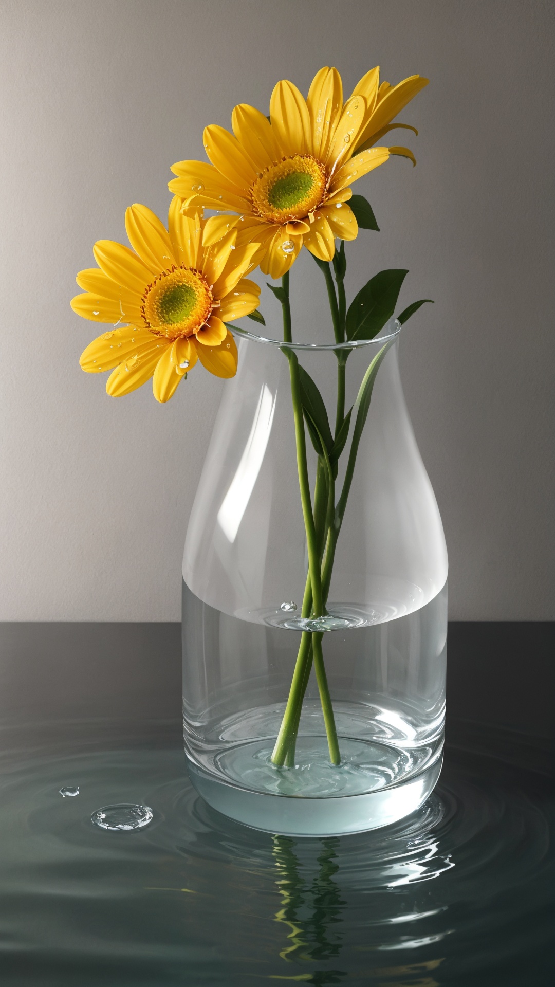 vase,  flower,  water on Tensor.Art