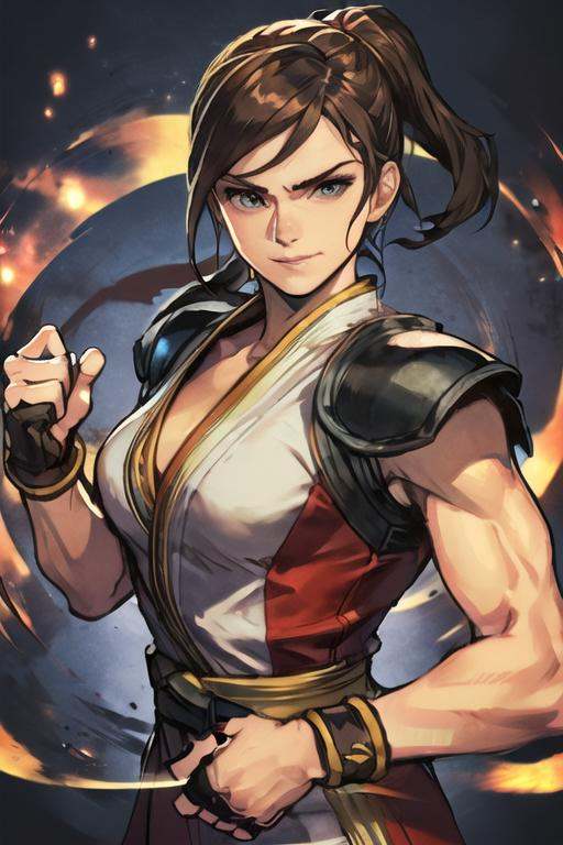 emma watson as a street fighter game character,  hyper detailed,  digital art on Tensor.Art