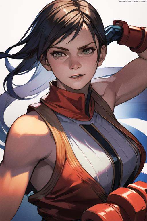 emma watson as a street fighter game character,  hyper detailed,  digital art on Tensor.Art