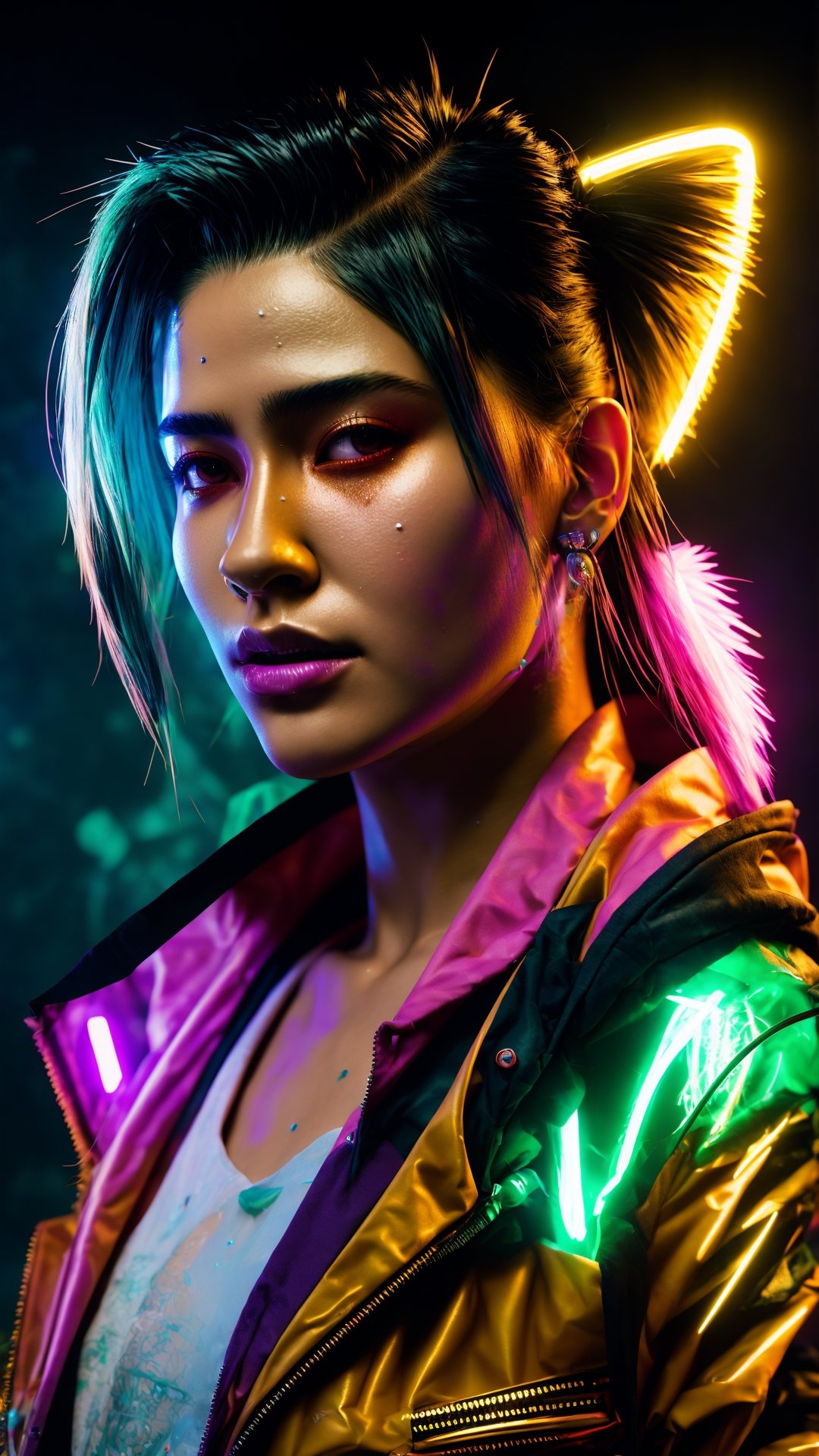 nft style,  cyberpunk hedgehog ,  beautiful eyes on Tensor.Art