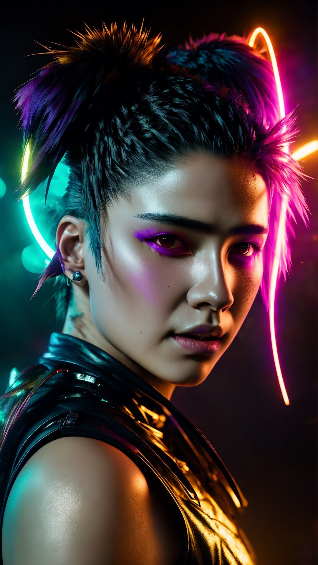 nft style,  cyberpunk hedgehog ,  beautiful eyes on Tensor.Art