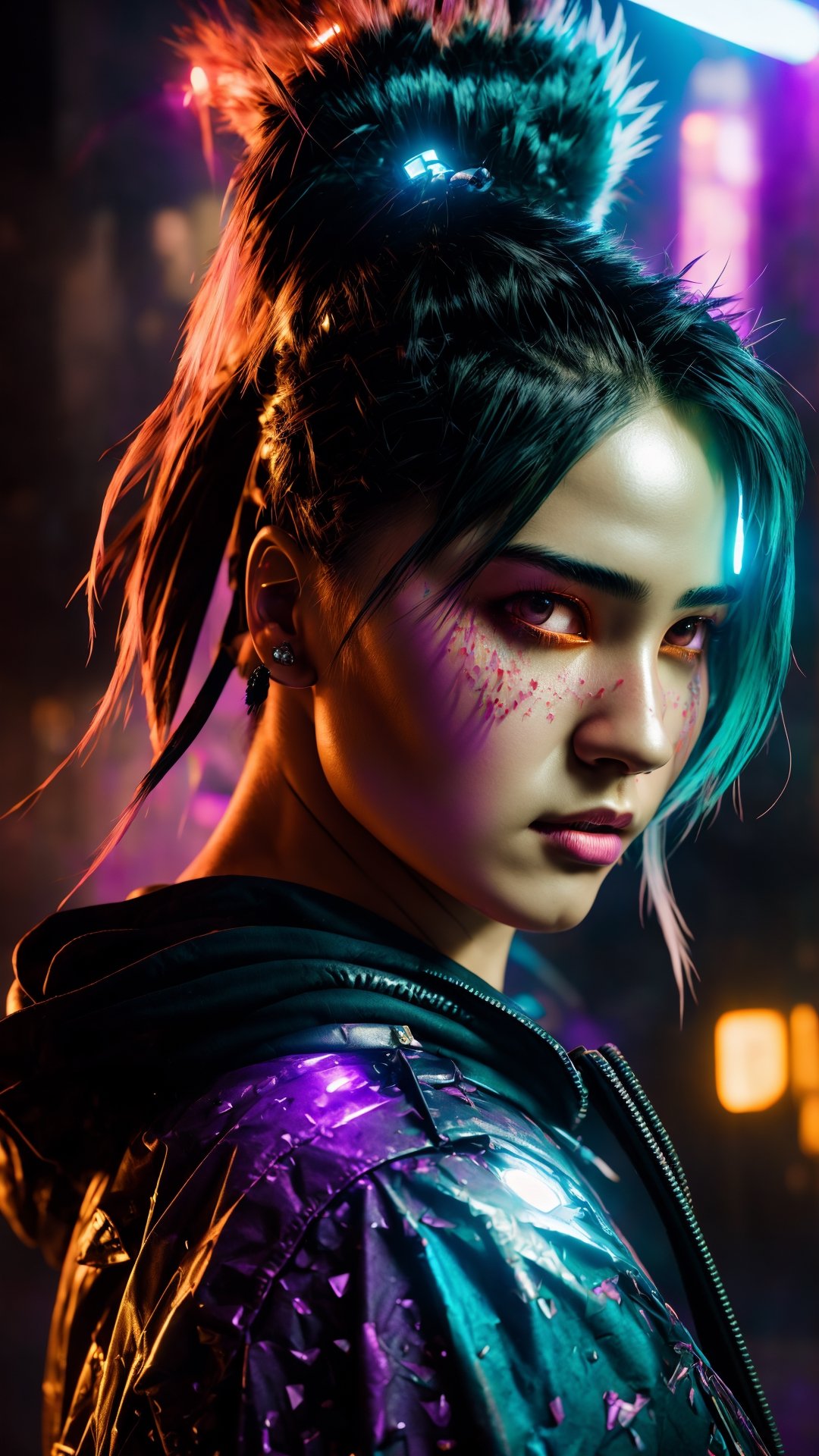 nft style,  cyberpunk hedgehog ,  beautiful eyes on Tensor.Art