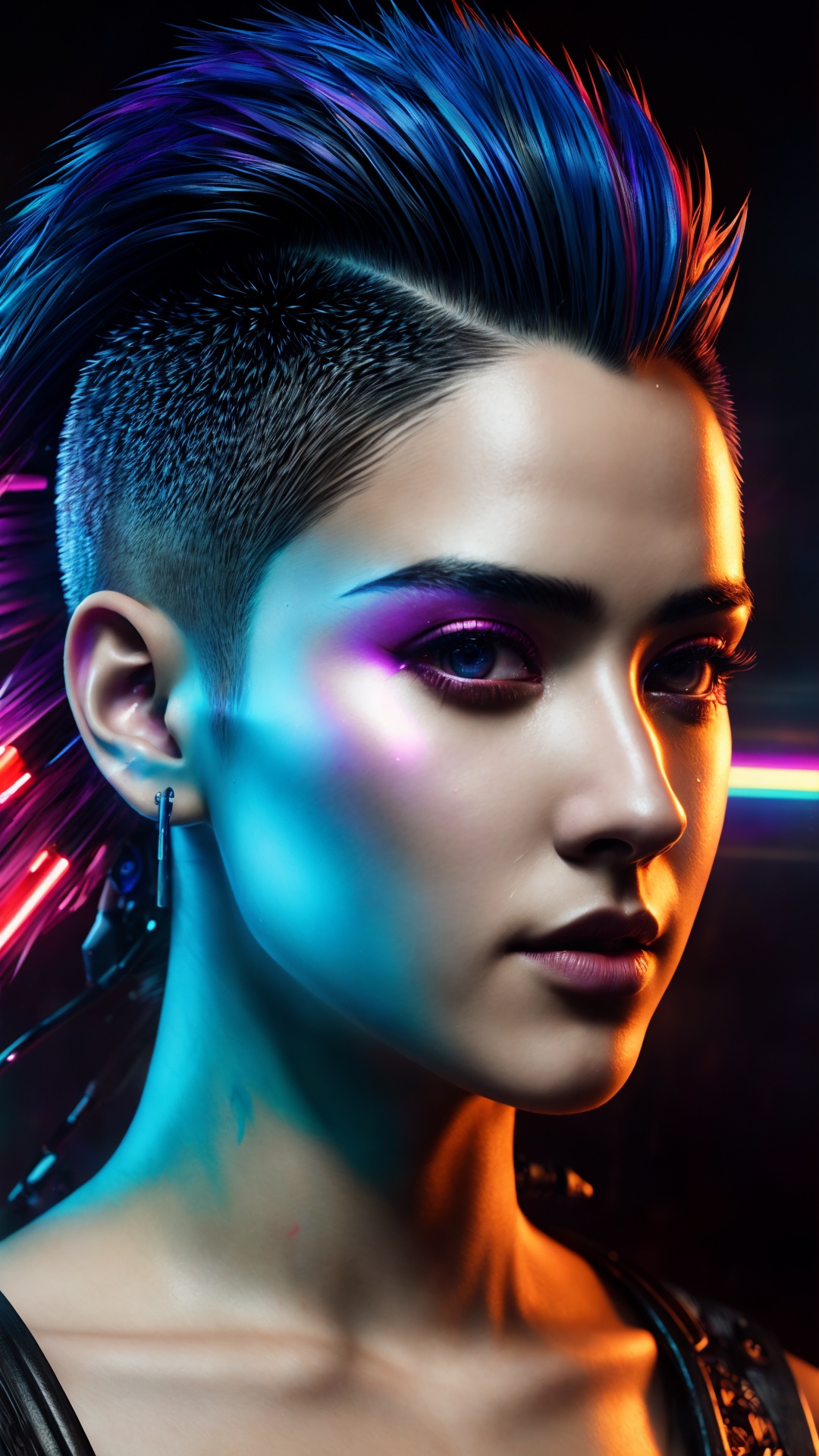 nft style,  cyberpunk hedgehog ,  beautiful eyes on Tensor.Art