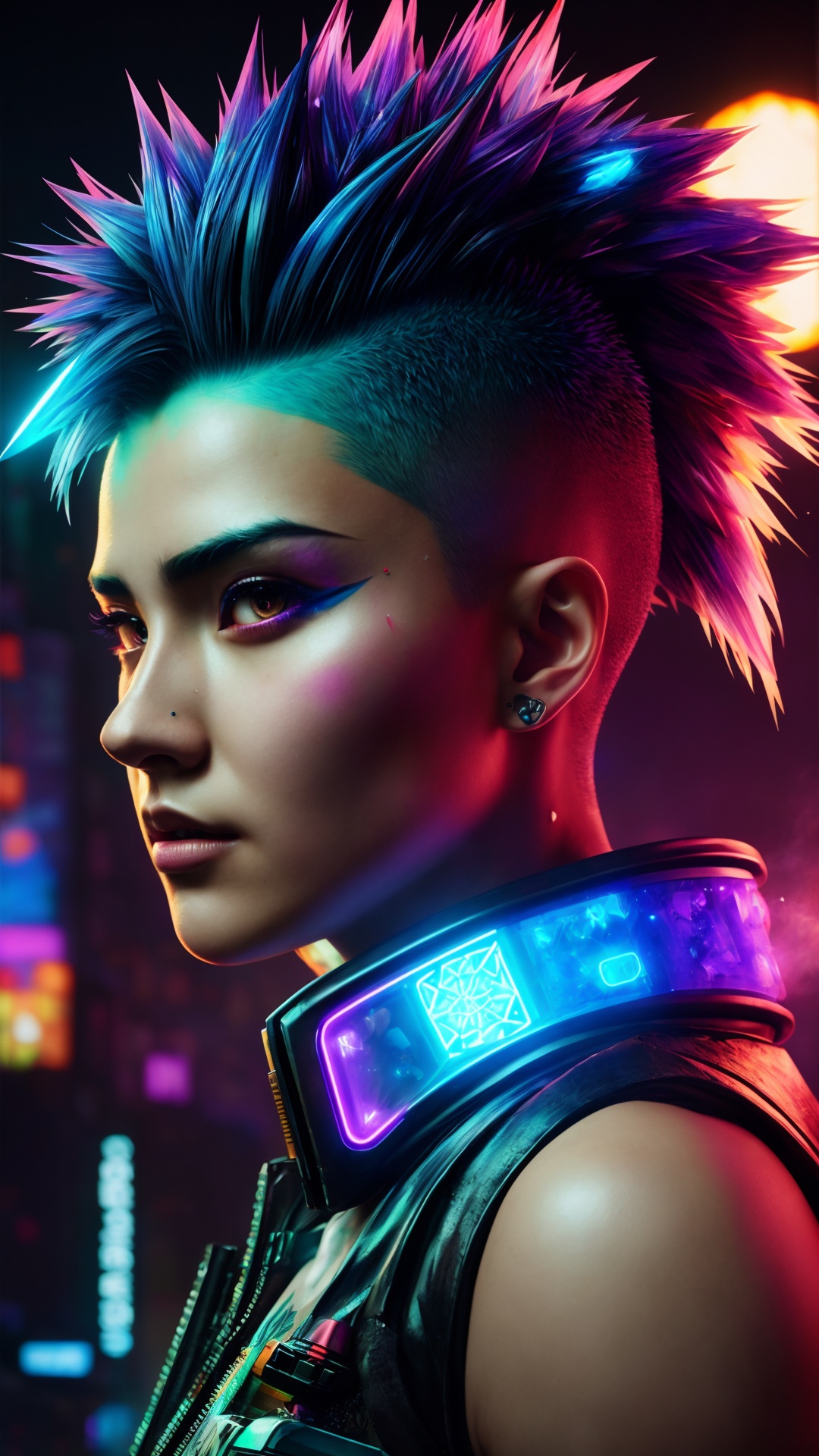 nft style,  cyberpunk hedgehog ,  beautiful eyes on Tensor.Art