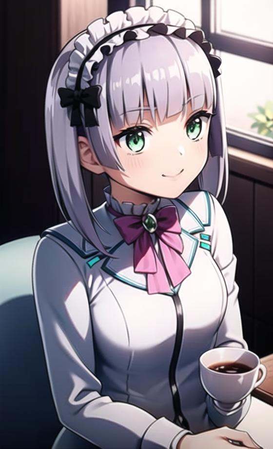 1girl,  green eyes,  solo on Tensor.Art