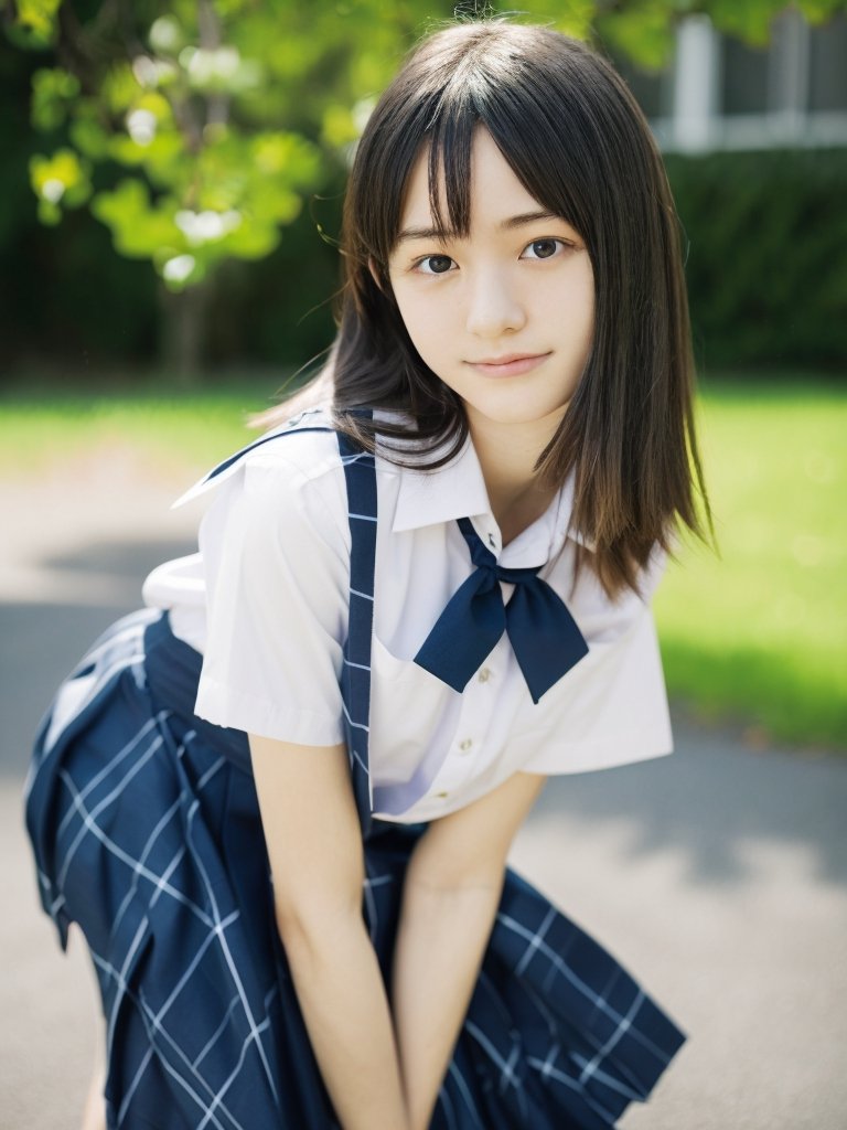 a perfect full-body portrait photo of a Japanese Top model,  upper body framing, on Tensor.Art