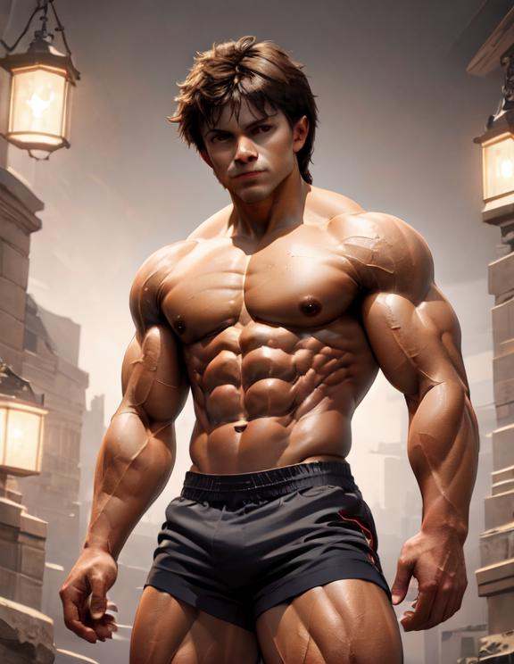 muscular,  photography,  good lights on Tensor.Art